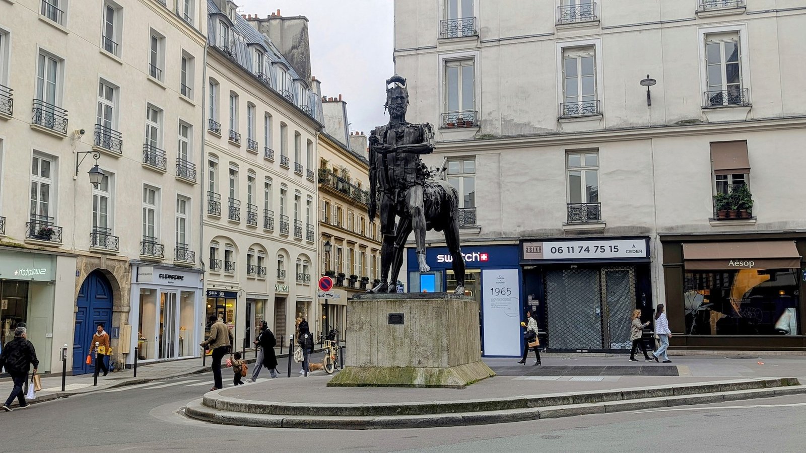 César's Le Centaure statue in the 6th arrondissement of Paris.